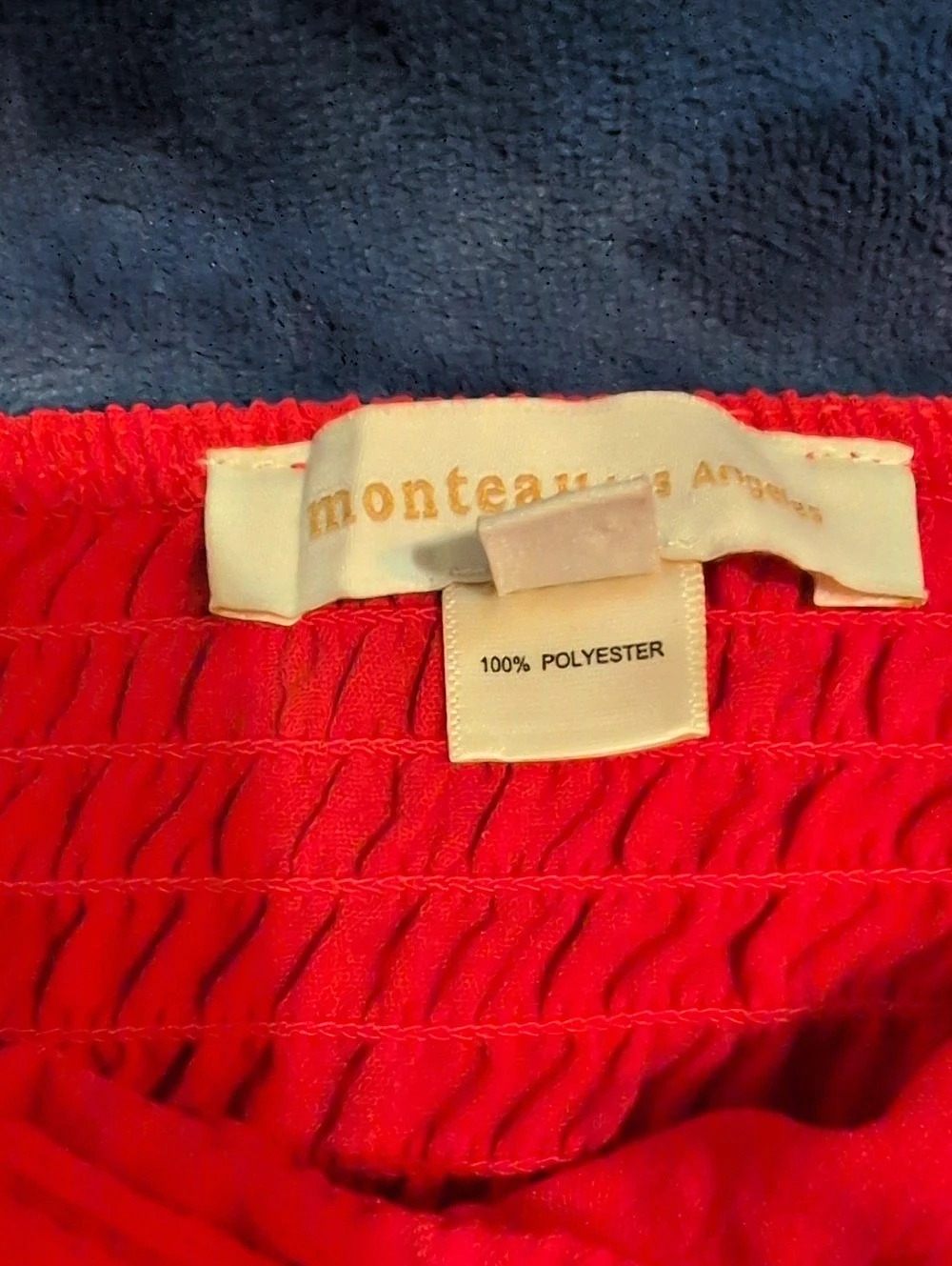 monteau los angeles Red Wide Leg Set Size Small - Picture 5 of 11